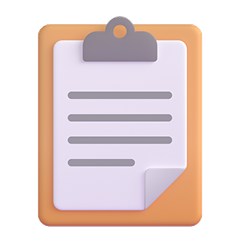 Clipboard icon for custom client reports