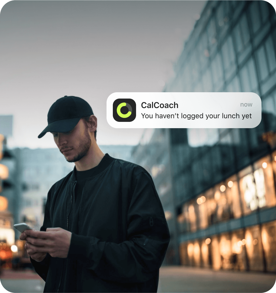 Mobile app screenshot showing client alerts and notifications